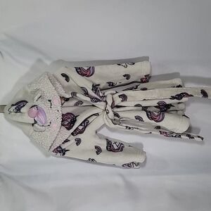 5/$30 PEKKLE Unicorn Fleece Robe with Hood Warm Soft